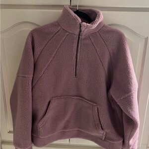 Pink Lily Lavender Fleece Top